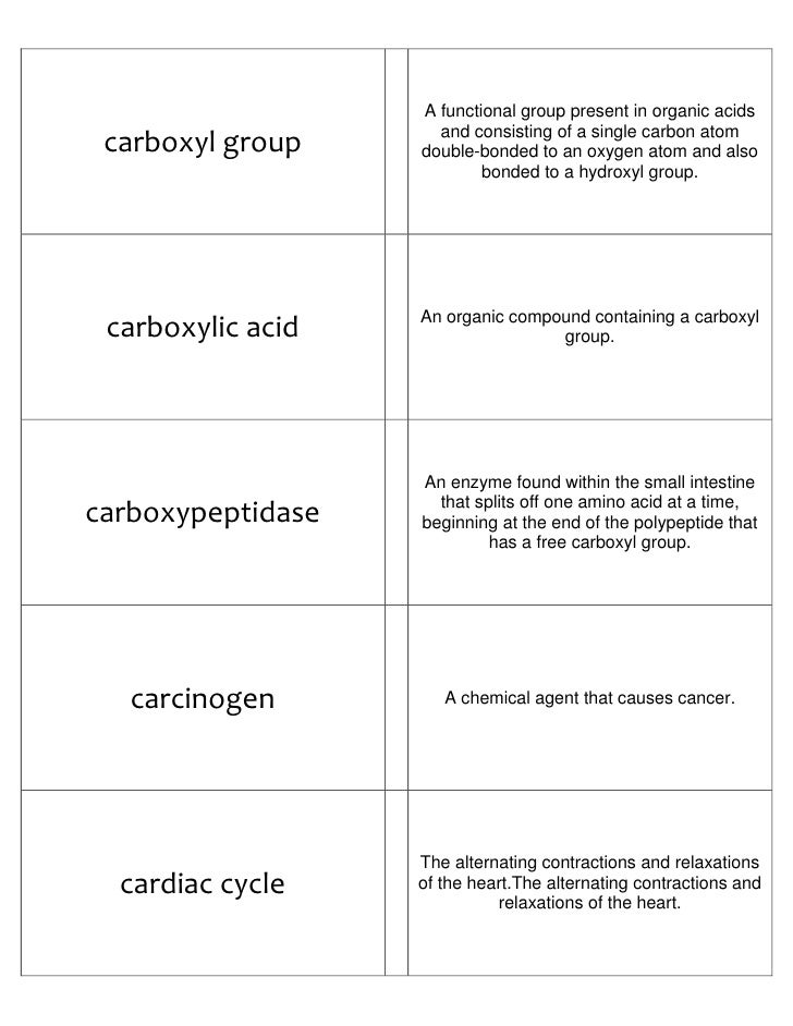 Biology Flash Playing cards Element I picture relating to Amino Acid Flashcards Printable identified as Biology Flash Playing cards Component I